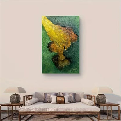 Abstract Industrial Gear Design Metal Print Ready to Hang