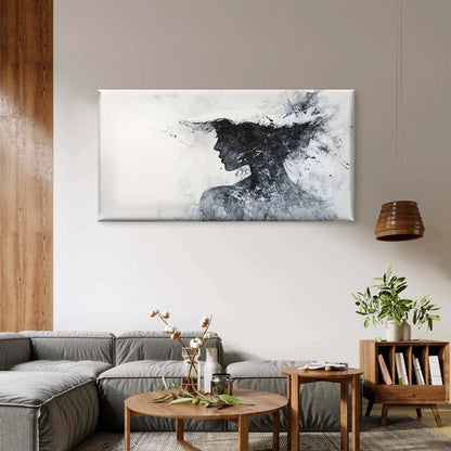 Echoes of Silence Wall Art Canvas Office Home Room Framed 120x60cm