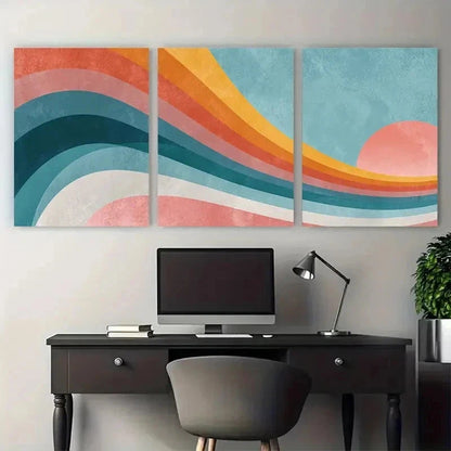 3pcs Aesthetic Trendy Abstract Quote Perfect Wall Art Set Canvas Framed 50x70cm - High Quality Print 100% Australian Made Wall Canvas Ready to Hang - Bella Home Decor
