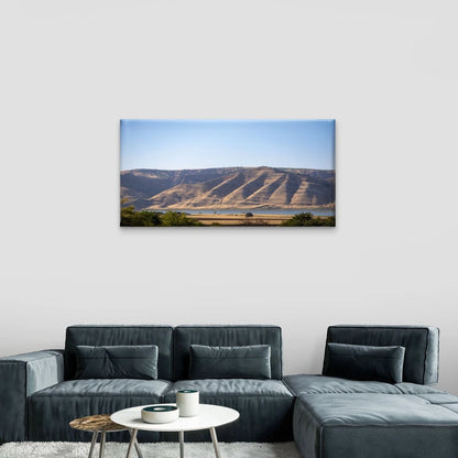 Hilly Mountain Landscape Wall Art Canvas Office Home Framed 120x60cm