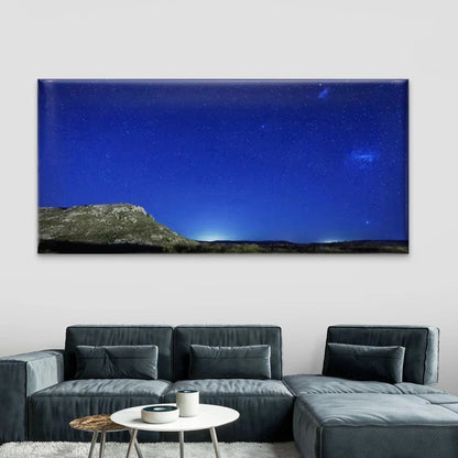 Starry Night Scene Wall Art Canvas Office Home Room Framed 120x60cm