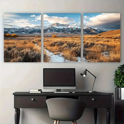3pcs Vernal Travel Print Posters Perfect Wall Art Set Canvas Framed 50x70cm - High Quality Print 100% Australian Made Wall Canvas Ready to Hang