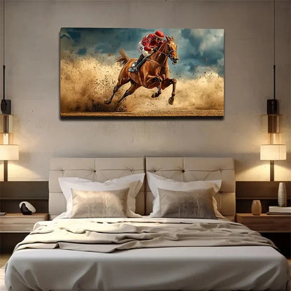 Scene Under Gloomy Sky Suitable Wall Art Canvas Office Home Room Framed 120x60cm