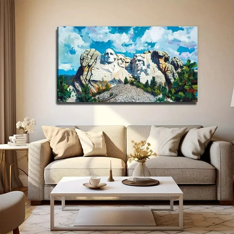 Stone Sculpture Suitable Wall Art Canvas Office Home Room Framed 120x60cm