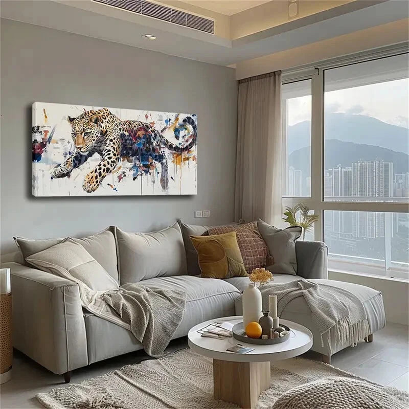 Showcasing The Wildness Cheetah Wall Art Canvas Office Home Room Framed 120x60cm - Bella Home Decor