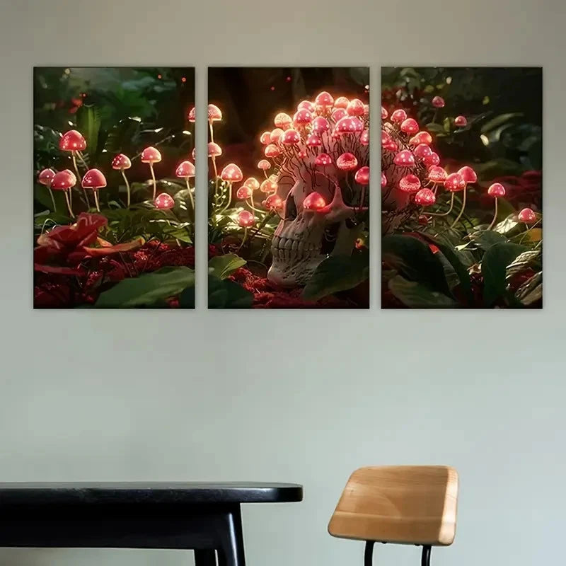3pcs bird sitting on flower Wall Art Set Canvas Framed 40x60cm - High Quality Print 100% Australian Made Wall Canvas Ready to Hang - Bella Home Decor