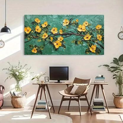 Abstract Composition Nature Wall Art Canvas Office Home Room Framed 120x60cm - Bella Home Decor