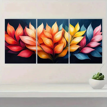 3pcs Vibrant Heliconia Lobster Claw Perfect Wall Art Canvas Unframed - High Quality Print 100% Australian Made Wall Canvas