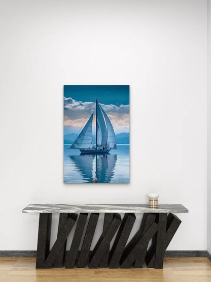 Sailboat Sojourn Metal Print Ready to Hang