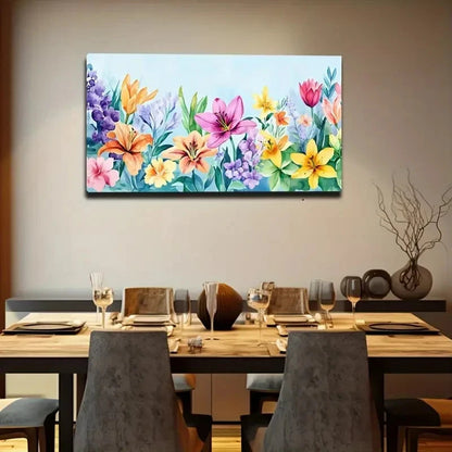 Various Flower Shapes Suitable Wall Art Canvas Office Home Room Framed 120x60cm