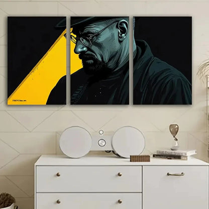 3pcs Dressed In Posters Of Men Wall Art Set Canvas Framed 50x70cm - High Quality Print 100% Australian Made Wall Canvas Ready to Hang - Bella Home Decor