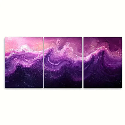3pcs Ripple Design Marbling Abstract EI  Wall Art Set Canvas Framed 60x90cm - High Quality Print 100% Australian Made Wall Canvas Ready to Hang
