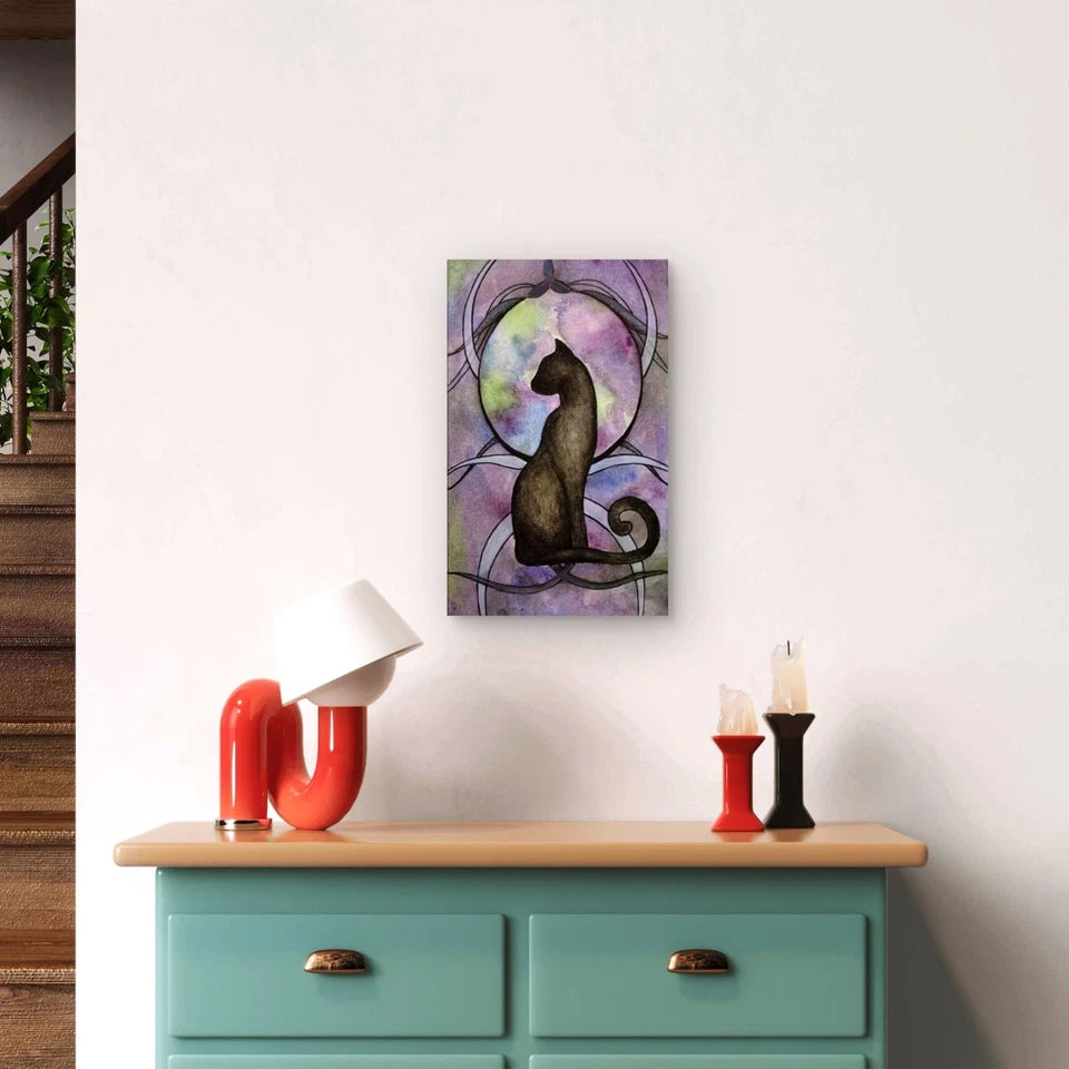 Mystic Cat  60x90cm Metal Print Ready to Hang