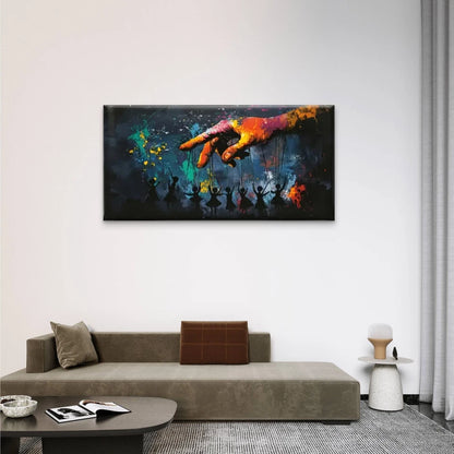 Reach Out To Others Wall Art Canvas Office Home Room Framed 120x60cm