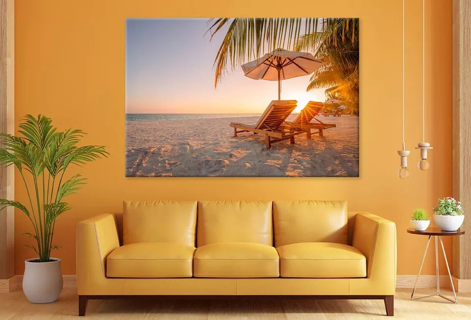 Beautiful Tropical Sunset Scenery Wall Art Decor 100% Australian Made - Bella Home Decor