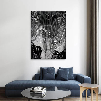 Raindrops on the City Window 40x60cm Metal Print Ready to Hang