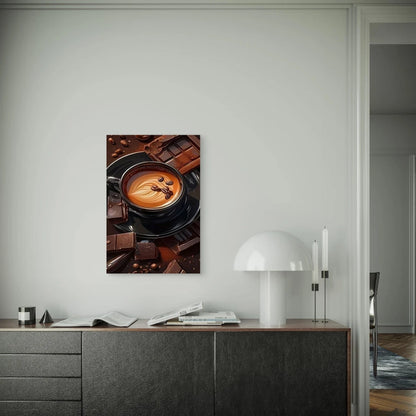 Coffee and Chocolate Indulgence Metal Print Ready to Hang