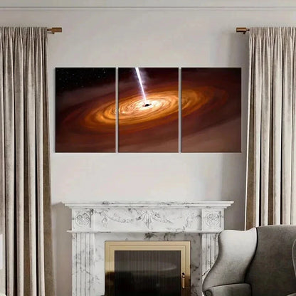 3pcs Vibrant Nebula & Galaxy Cosmic Space Wall Art Set Canvas Framed 40x60cm - High Quality Print 100% Australian Made Wall Canvas Ready to Hang - Bella Home Decor