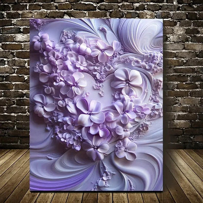 Featuring Design Heart Painting 40x60cm Metal Print Ready to Hang - Bella Home Decor