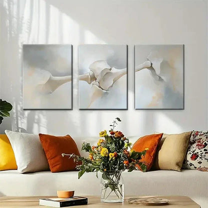 3pcs Abstract Bone Structure Expression Wall Art Set Canvas Unframed - High Quality Print 100% Australian Made Wall Canvas