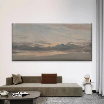 Cloudy Sunset Sky Wall Art Canvas Office Home Room Framed 120x60cm