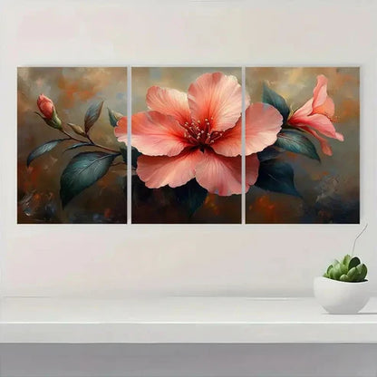 3pcs Azalea Tropical Flower  Wall Art Canvas Unframed – High Quality Print 100% Australian Made Wall Canvas - Bella Home Decor