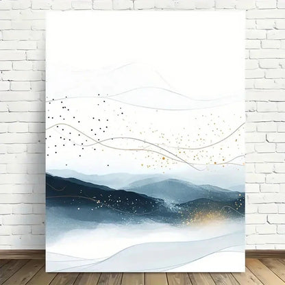 Beautiful Modern Minimalist Abstract Painting 40x60cm Metal Print Ready to Hang - Bella Home Decor