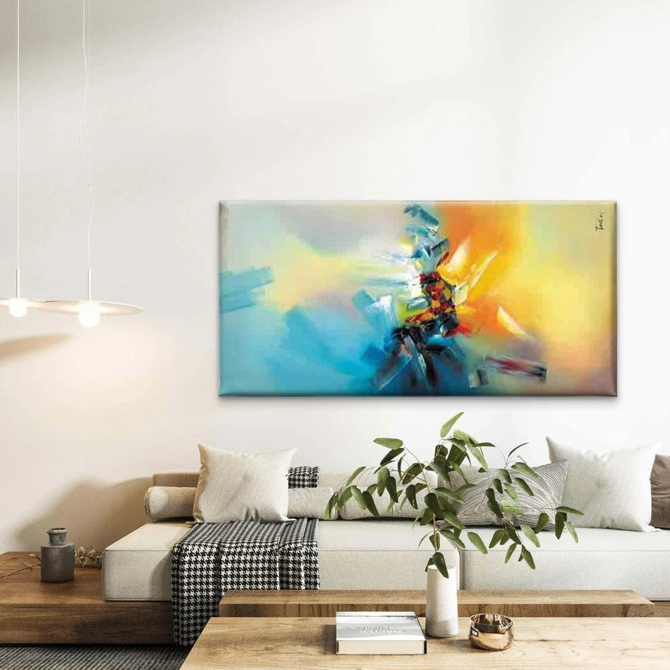 Abstract And Stylish Art Wall Art Canvas Office Home Room Framed 120x60cm - Bella Home Decor