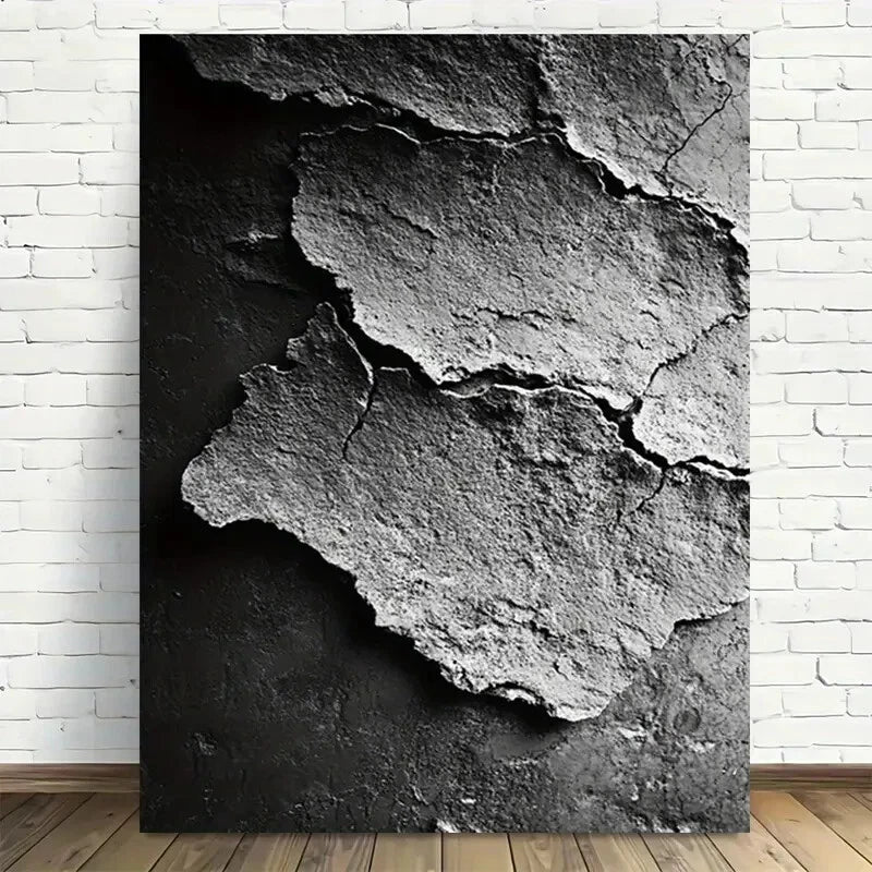 Beautiful Urban Texture Abstract Art Painting 40x60cm Metal Print Ready to Hang - Bella Home Decor