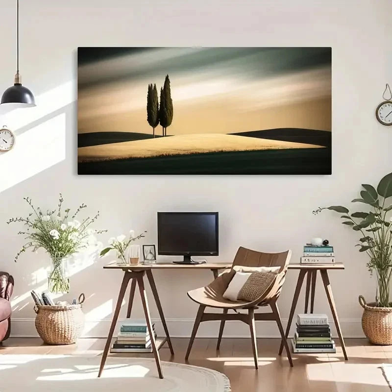 Vintage & Contemporary Style Wall Art Canvas Office Home Room Framed 120x60cm