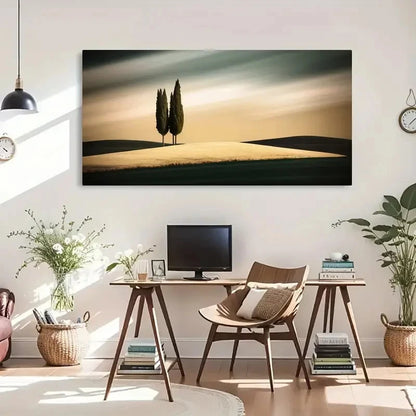 Vintage & Contemporary Style Wall Art Canvas Office Home Room Framed 120x60cm