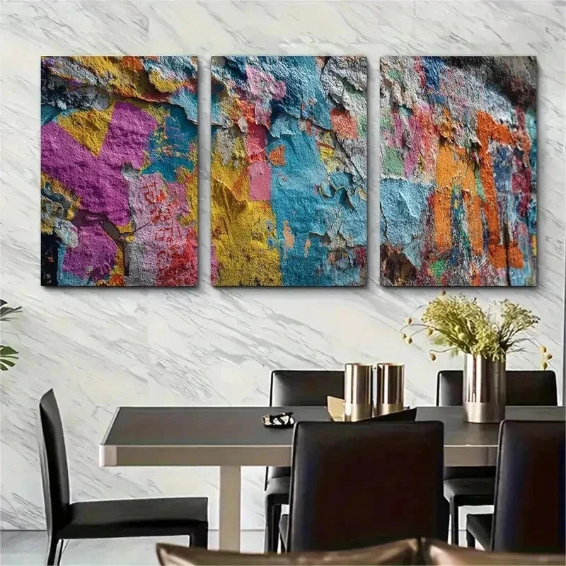3pcs Continuous Décor Berlin Travel Perfect Wall Art Set Canvas Framed 50x70cm - High Quality Print 100% Australian Made Wall Canvas Ready to Hang - Bella Home Decor