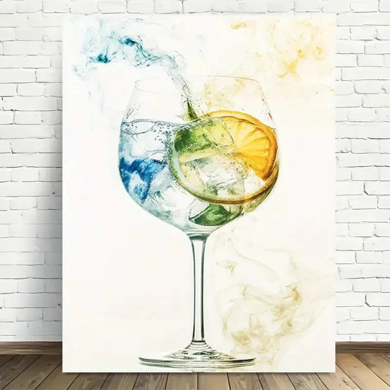 Beautiful Modern Abstract Elegant Vintage Painting 40x60cm Metal Print Ready to Hang - Bella Home Decor
