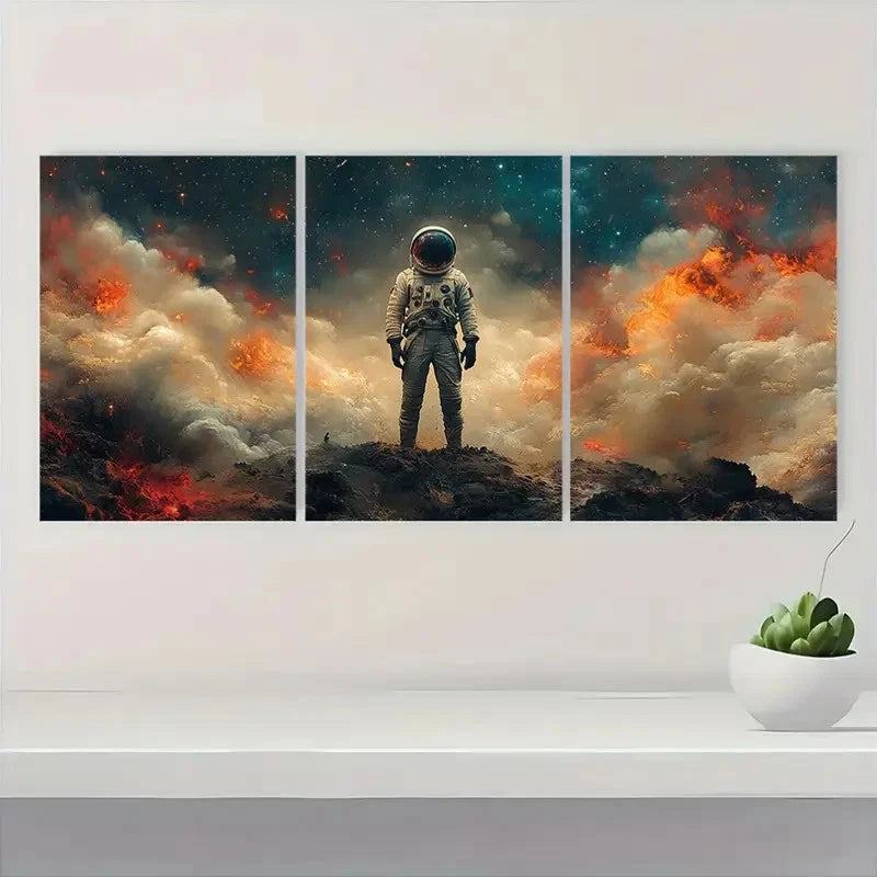 3pcs Cosmic & Retrofuturism Canvas Prints H   Wall Art Set Canvas Framed 60x90cm - High Quality Print 100% Australian Made Wall Canvas Ready to Hang - Bella Home Decor