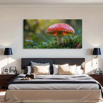 Vibrant Red White Natural Foral Wall Art Canvas Office Home Room Framed 120x60cm - Bella Home Decor
