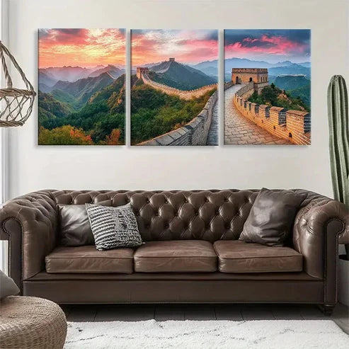3pcs Breathtaking Views of the Iconic Perfect Wall Art Set Canvas Unframed - High Quality Print 100% Australian Made Wall Canvas - Bella Home Decor