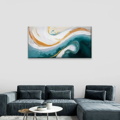 Abstract Painting Abstract Wall Art Canvas Office Home Room Framed 120x60cm