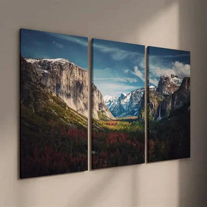 3pcs Nature Mountains Hills Landscape Wall Art Set Canvas Unframed - High Quality Print 100% Australian Made Wall Canvas