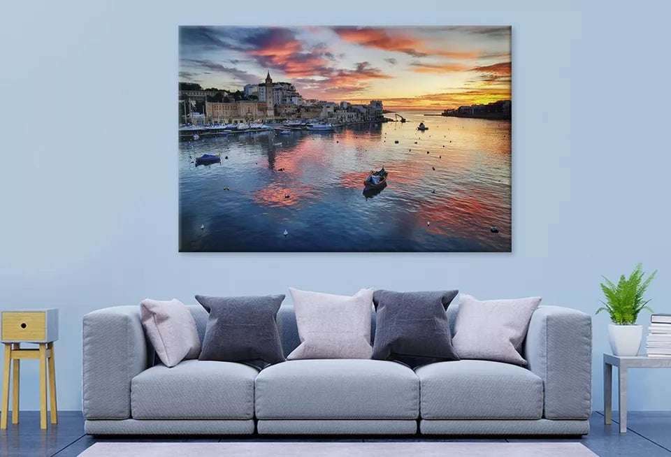 Malta Island Mediterranean Sea    Wall Art Decor 100% Australian Made - Bella Home Decor
