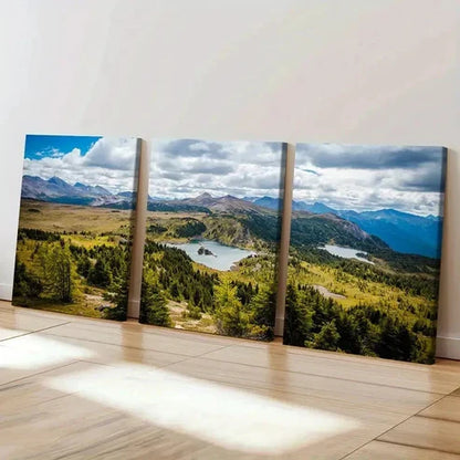 3pcs Mountain Nature Forest & Lake  Wall Art Set Canvas Unframed - High Quality Print 100% Australian Made Wall Canvas