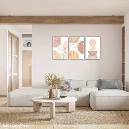 3pcs Tasteful Space Visual Enjoyment Abstract Wall Art Set Canvas Framed 60x90cm High Quality Print 100% Australian Made Wall Canvas Ready to Hang