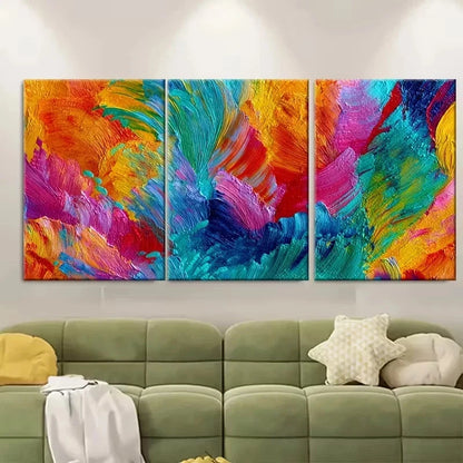 3pcs Abstract Impressionist City Street Wall Art Set Canvas Framed 40x60cm - High Quality Print 100% Australian Made Wall Canvas Ready to Hang - Bella Home Decor