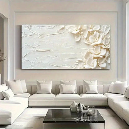 Colourful Flowers Three Mural Wall Art Canvas Office Home Room Framed 120x60cm