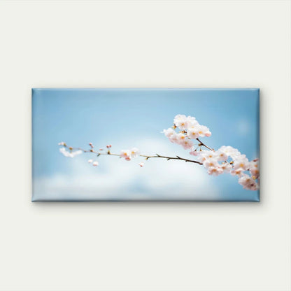 Cherry Blossom Sky View Wall Art Canvas Office Home Room Framed 120x60cm