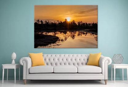 Twilight Rays & Clouds Reflected Wall Art Decor 100% Australian Made - Bella Home Decor