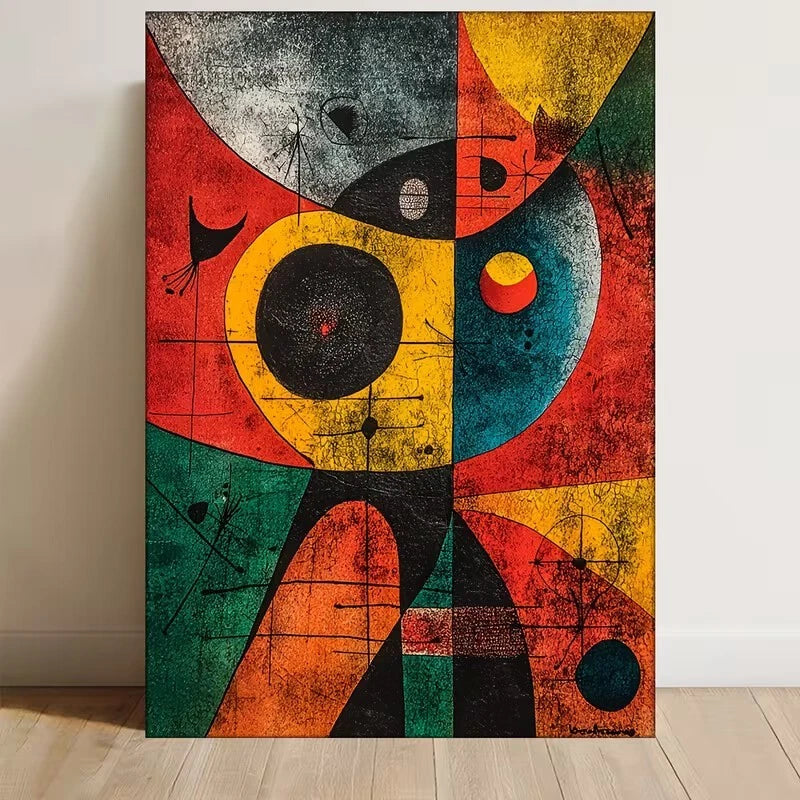 Joan Miro La Casa de la Palmera Metal Print Ready to Hang