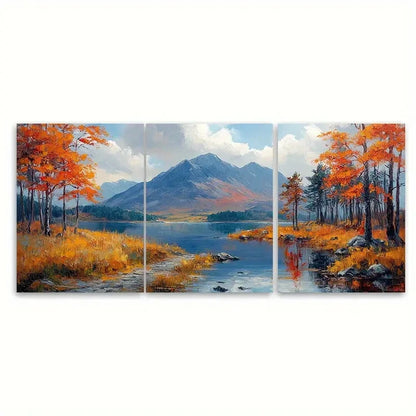 3pcs Connemara National Park VG   Wall Art Set Canvas Framed 60x90cm - High Quality Print 100% Australian Made Wall Canvas Ready to Hang - Bella Home Decor