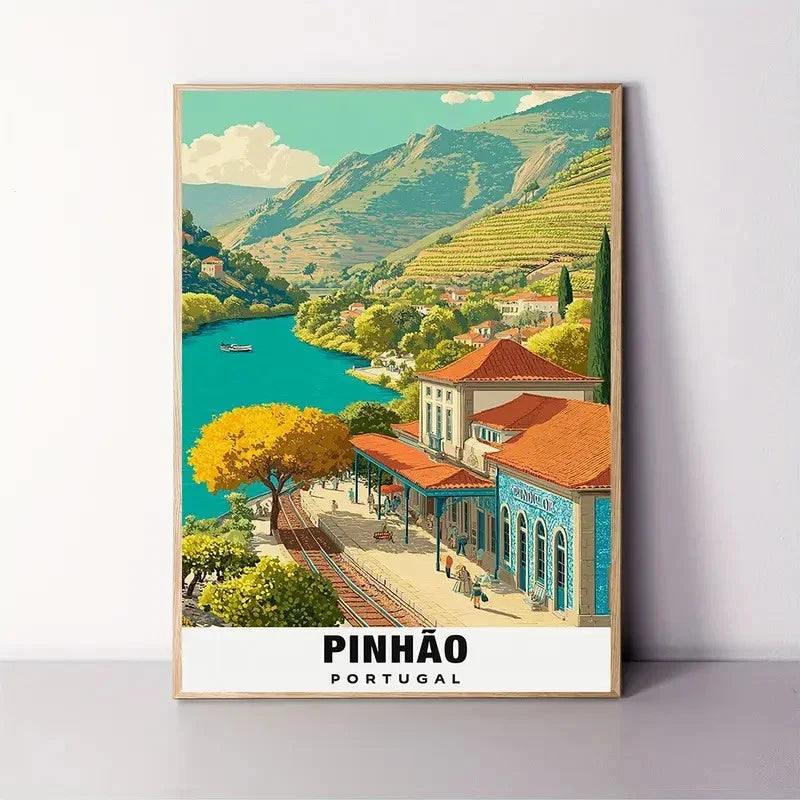 Pinhão Portuguese Travel Poster Print Wall Art