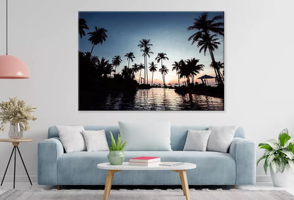 Twilight At A Tropical Beach  Wall Art Decor 100% Australian Made - Bella Home Decor
