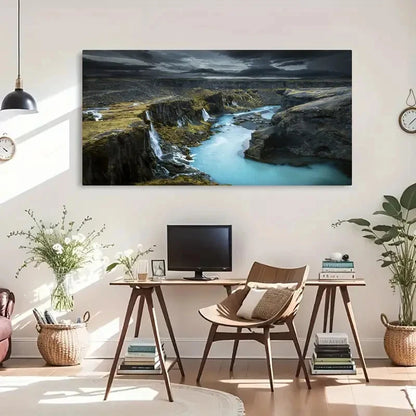 Striking Landscape Decor Wall Art Canvas Office Home Room Framed 120x60cm
